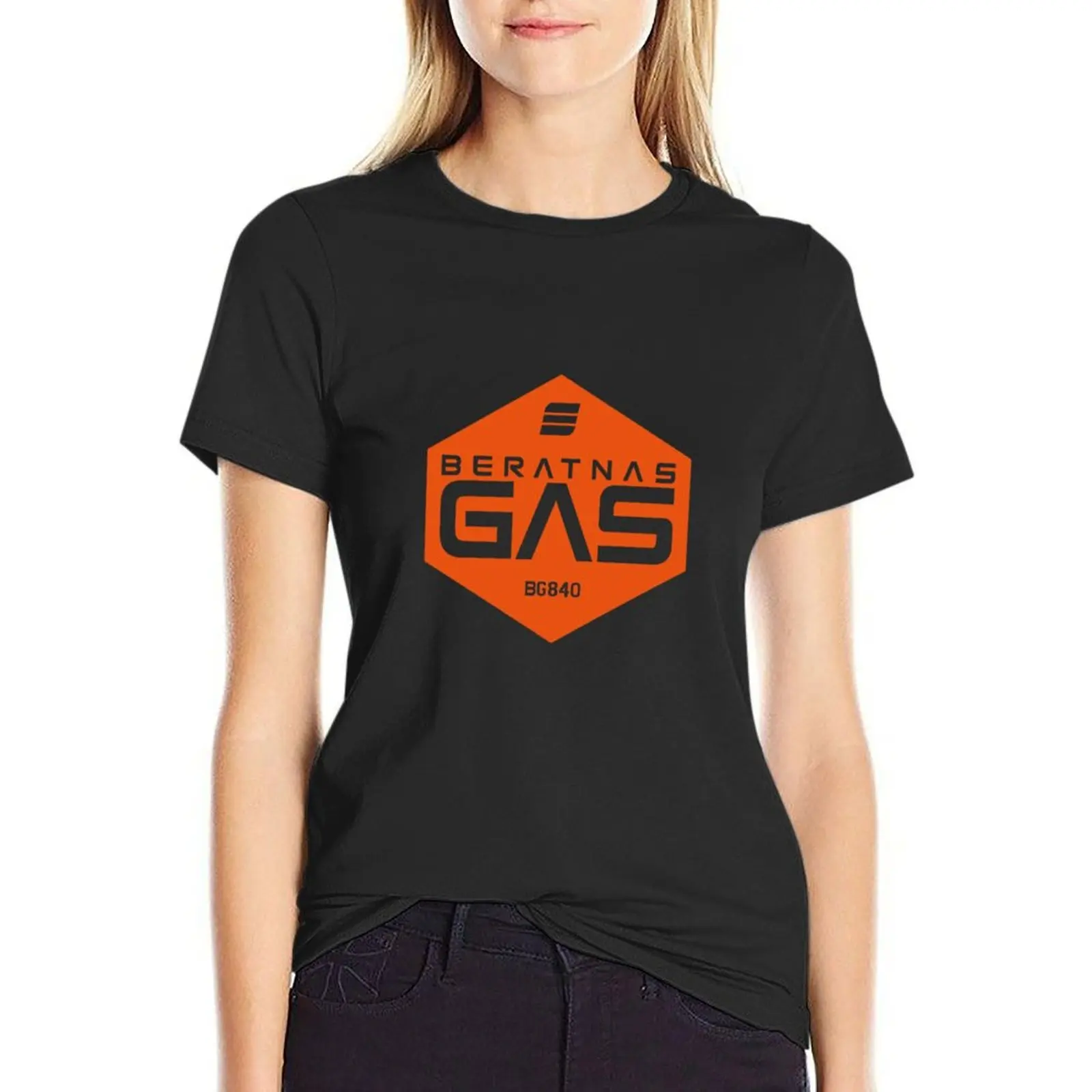 Beratnas Gas logo, Logo Of Beratnas Gas Orange, Beratnas Gas T-Shirt animal print vintage tight shirts for Women