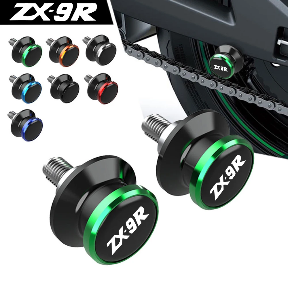 

For Kawasaki Ninja ZX-9R ZX900 Motorcycle CNC Alumiunm Swingarm Spools Sliders Stand Screws ZX9R 1998 1999 2000 2001 2002 2003