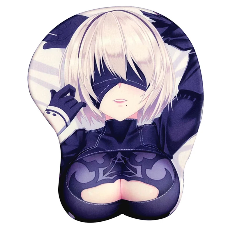 thumbnail image 2 of RUFSMAAN 3D Mouse Pad Oppai Mousepad With Soft Gel Wrist Rest Anime Manga Gaming Boob Pad Anti-Slip Mouse Mat (delpho 34 2 of 10