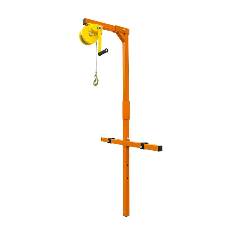 Small Crane Lifting Bracket Portable Lifting Machine Manual Winch Assembly Tool Air Conditioning Lifting Tool