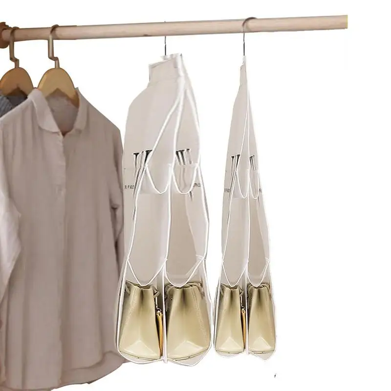 

Purse Hanger Closet Organizer Bags Hangings Storage Purse Hanger Dustproof Purse Organizer Purses Holder Hanger Closet