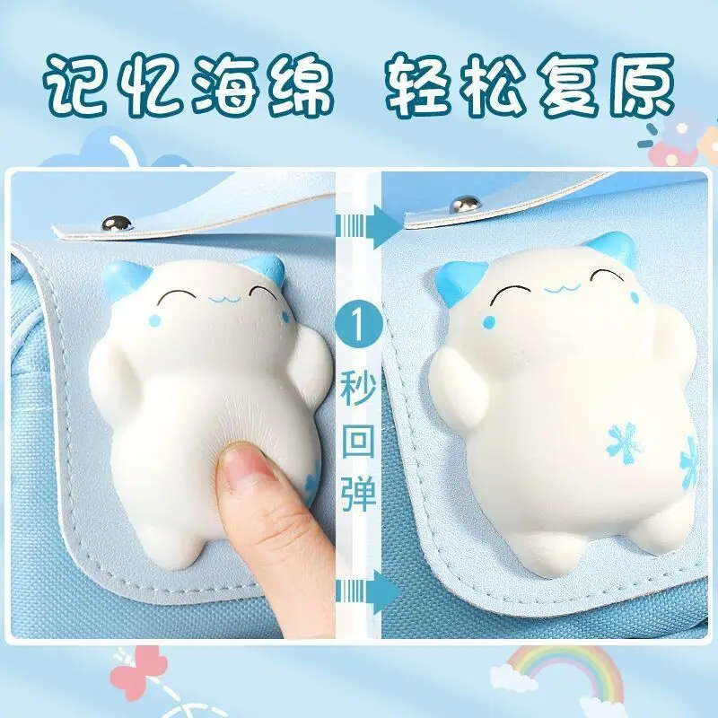 Cute Cat Decompression Pencil Case Big Pencil Box Portable - Temu