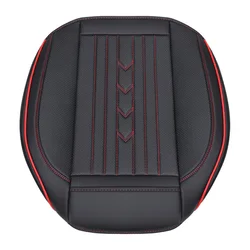 Premium Universal PU Leather Car Seat Cover - Elegant & Durable Car Accessory (Black Red 1 Seat)