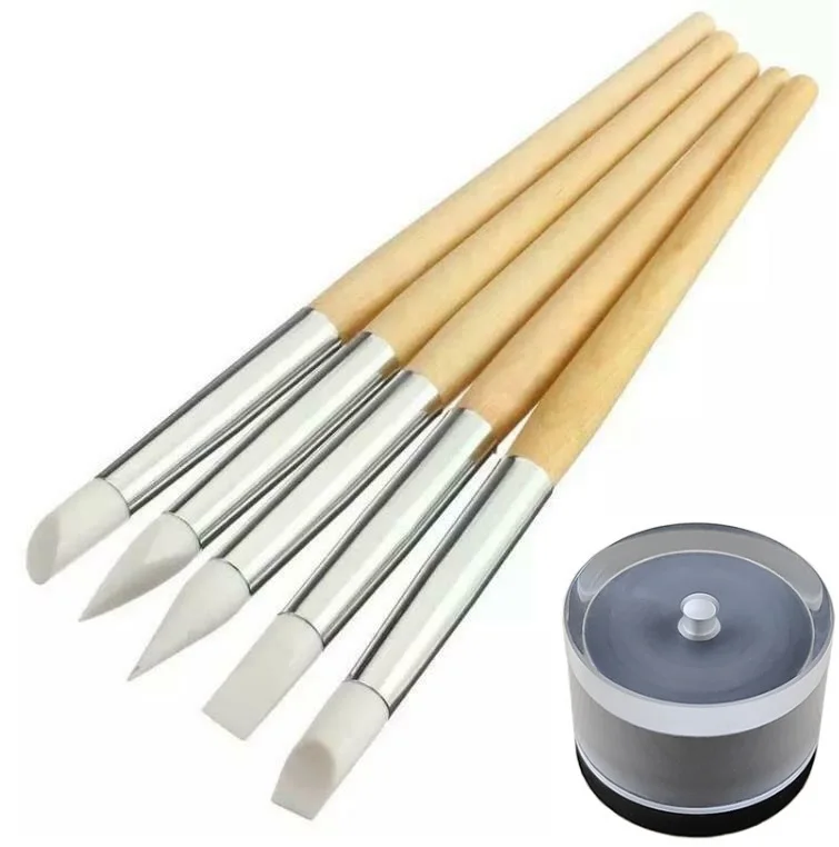 

Watch Dial Cleaner Set of 5PCS Dirt Remover Tool Kit Anti Scratch Pen for Cleaning Watch Hands Mainspring Closing Tool Included