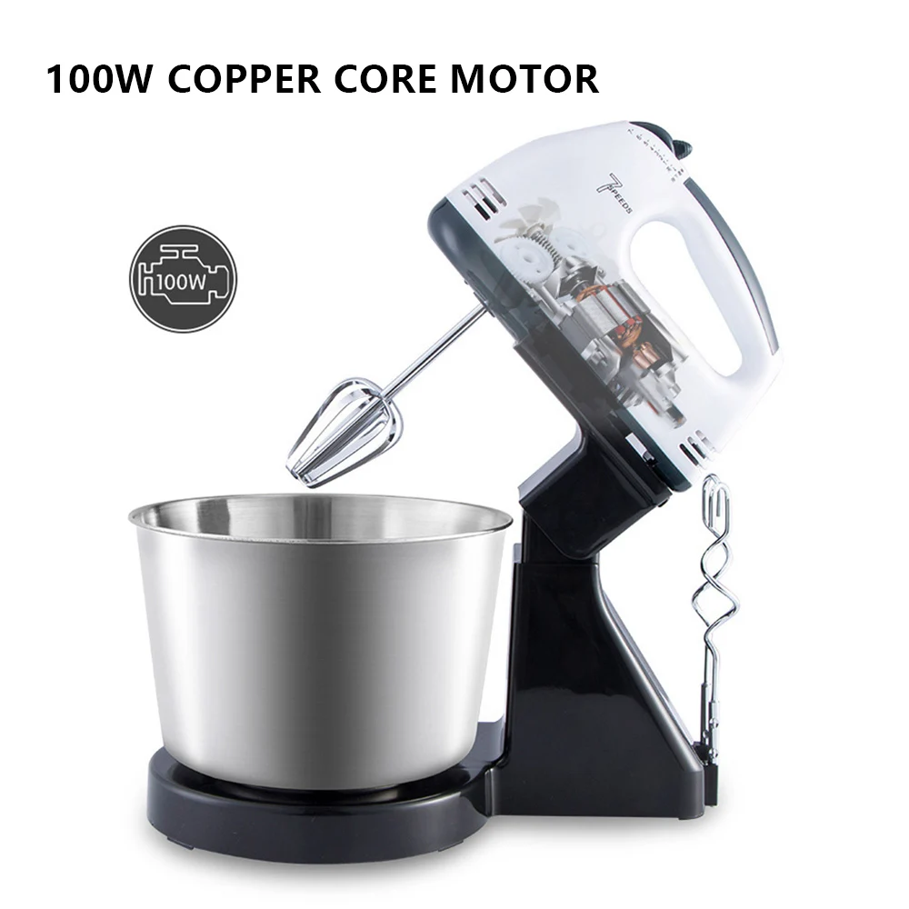 Electric 7 Speed Model Countertop Mixer Egg Beater, Efficient for Mixing Egg Vegetable Salad Juice Batter Cream Baking Need