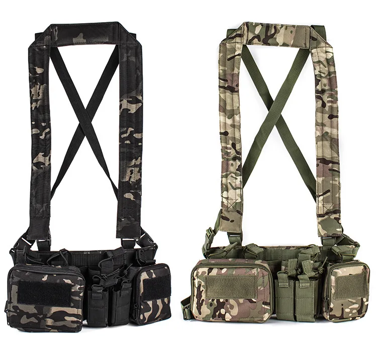 CS Match Wargame TCM Chest Rig Airsoft   и͸   Ű Ŀġ Ȧ Molle ý 㸮  Ϸ Swat