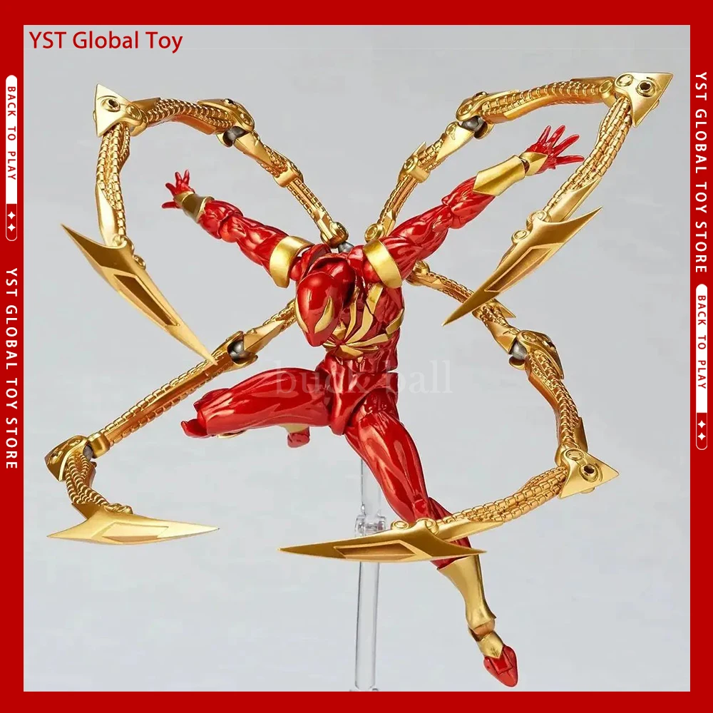 

Новинка, экшн-фигурка Kaiyodo железный человек-паук, удивительная аниме фигурка ямагучи, человек-паук, модель искусственной коллекции, детские подарочные игрушки