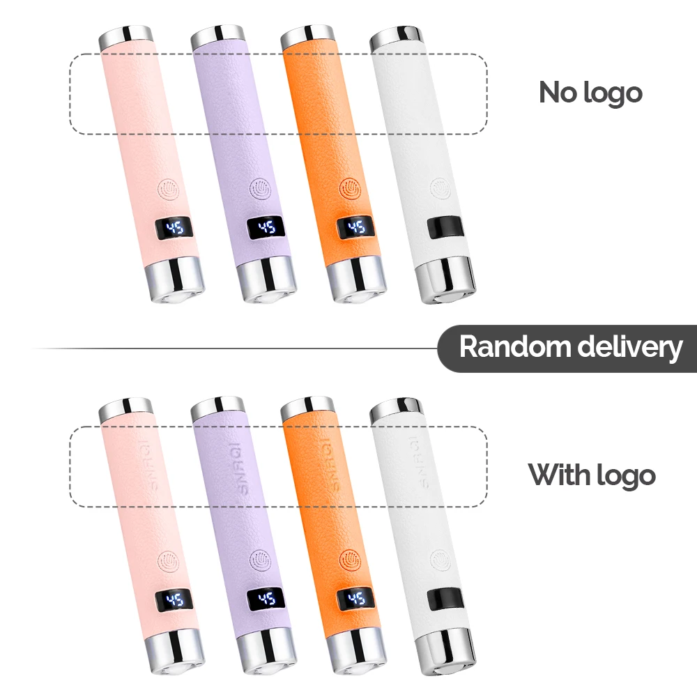 Portable Nail Dryer Light UV Nail Lamp Rechargeable Gel Nails Lamp With Flexible Hose  LED Therapy Light Nail Art Tools