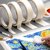 Premium Acid-Free Artist Tape - 3pcs Medium Adhesion Paper Masking Tape in 0.6", 0.78", 1.18" Widths x 394" Length 6