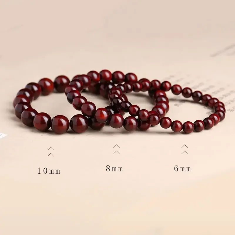 

Pterocarpus Santalinus Gold Star Beads Bracelet High Oil High Density Rosewood Old Materials Custom Beads Sandalwood Bracelet