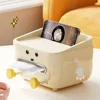 UFORU Paper towel box Household living room desktop bedroom bedside remote control multi-function table storage paper box 5