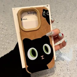 Adorable Suede Leather Pet - Themed Shockproof Matte Phone Case - iPhone 15 Plus (1)