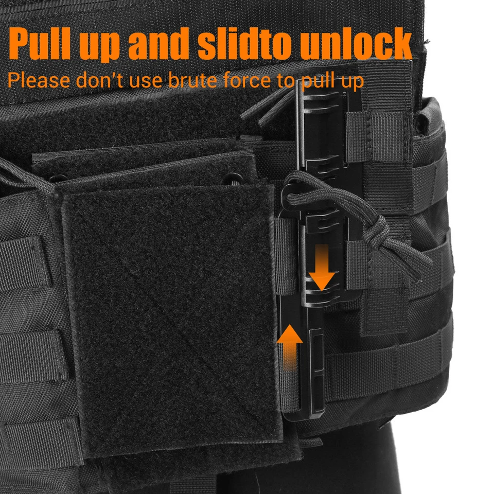 Colete Tático EMERSONGEAR MOLLE - Liberação Rápida, Compatível JPC/CPC
