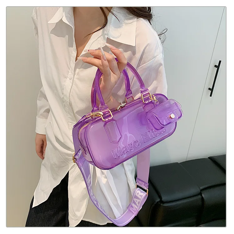 Summer PVC Transparent Jelly Handbag 2025 New Fashion Niche Ladies