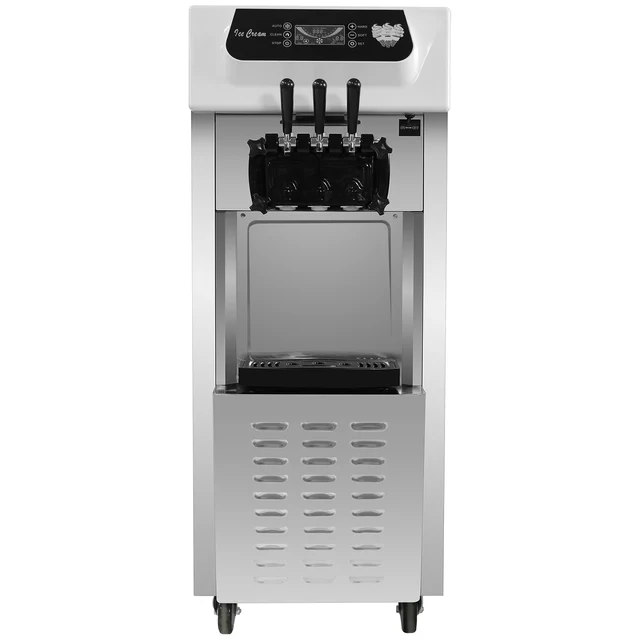 Machine à crème glacée molle verticale commerciale Sihao 2200W, production élevée de 7,4 gallons par heure, équipement efficace pour la fabrication de desserts glacés à usage commercial 1
