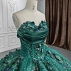 Jancember Strapless Ball Gown Sequins Court Train Appliques Lace Up Stylish Quinceanera Dresses 2023 Vestidos De 15 Años DY6521 5