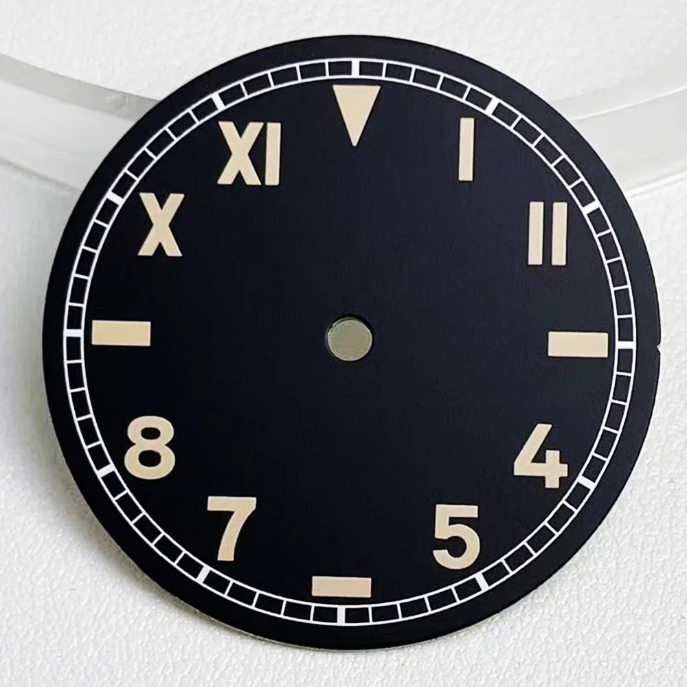 Retro Arabic Numerals Men's Watch Dial - 38.7mm