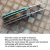 JUFULE New Spartan Blade Folder Knife Plague Doctor / Monkey Titanium D2 Mark MagnaCut Ceramic Bearings Camping Hunting EDC Tool 4