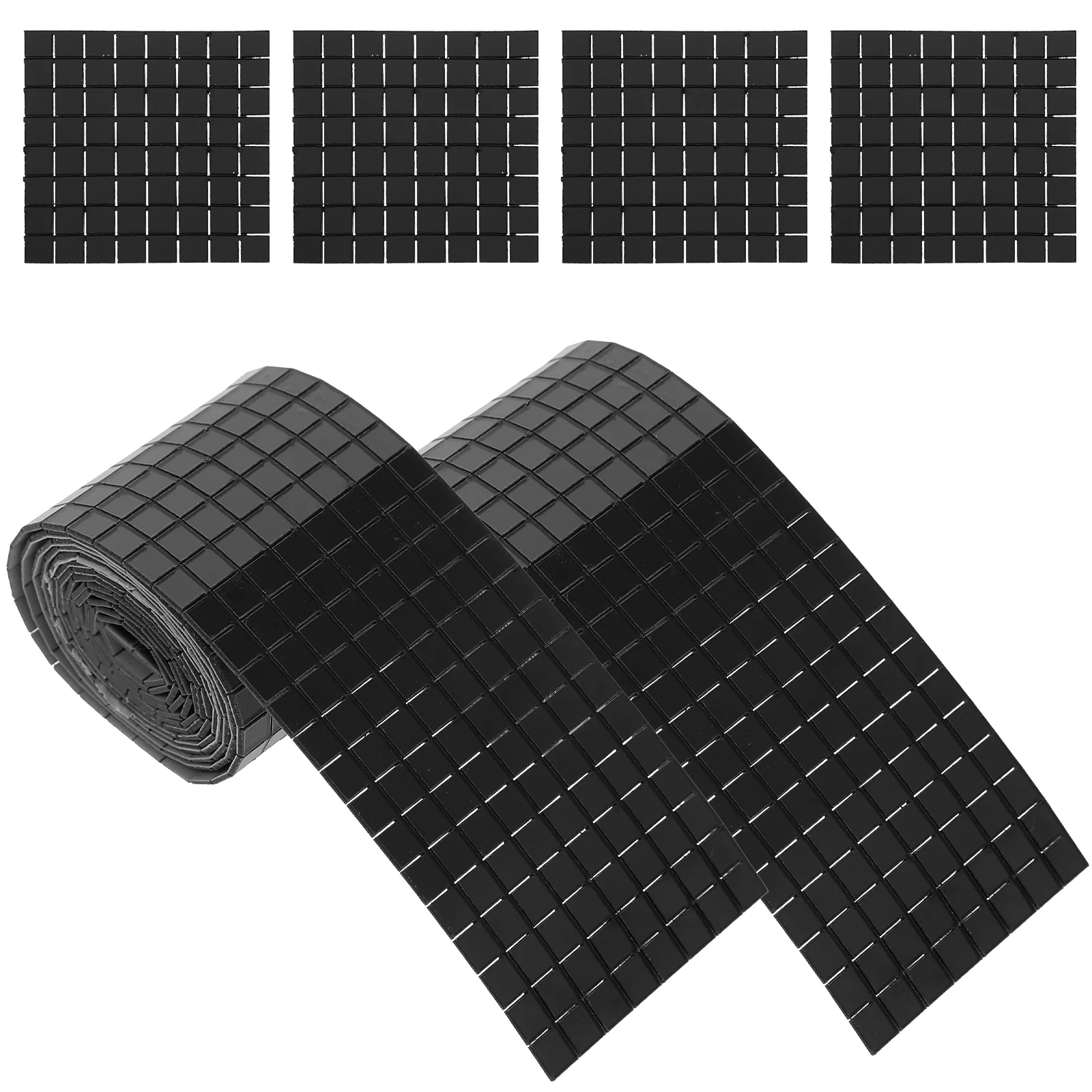 

6 Rolls Self-adhesive Mosaic Stickers Tiles Decorate Wall Decoration Decorative Glass Ceramic DIY