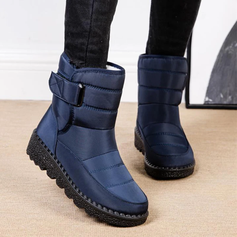 Platform Snow Boots Women New Ladies Shoes Waterproof Shoes Woman Chunky Ankle Boots Punk Keep Warm Winter Shoes Botas Mujer