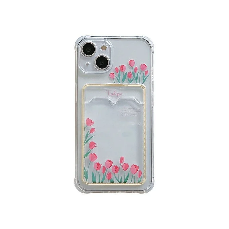 Floral Wallet Card Holder Case – Stylish and Functional Design