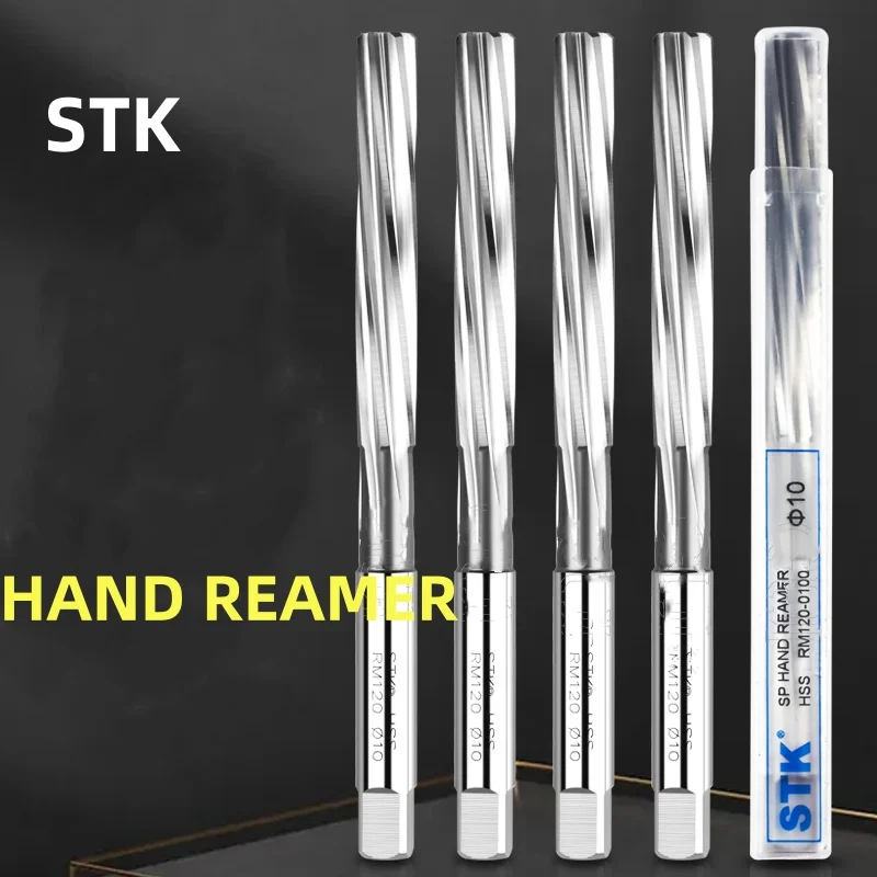 1pcs Japan STK HSS  Metric Hand Screw Reamer Square Head Reamer H7 3mm-18mm RM120 2