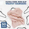 Heavy Duty Hangers Coats Pants Dress Non Slip Space Saving Felt Hanger Cloth Organizer Clothes Drying Rack Home Accessories 2