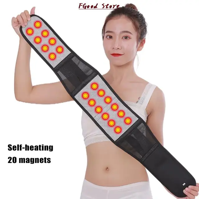 Tourmaline Mágneses Derék Zárójel -Tartószalag Önfűtés Alsó Háttámlát Támogatja Az Újrafelhasználható Hőcsomagot - Image 2