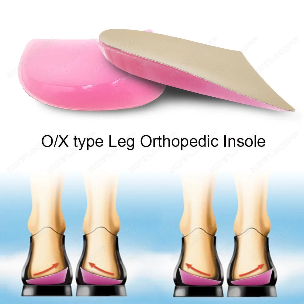 Gel Insoles For Heel O/X Legs Orthopedic Insoles Foot Alignment Knock Knee Pain Bow Legs Valgus Varus Correction Shoe Inserts shoe insoles heel patch insole heel insoles heel cushion insole