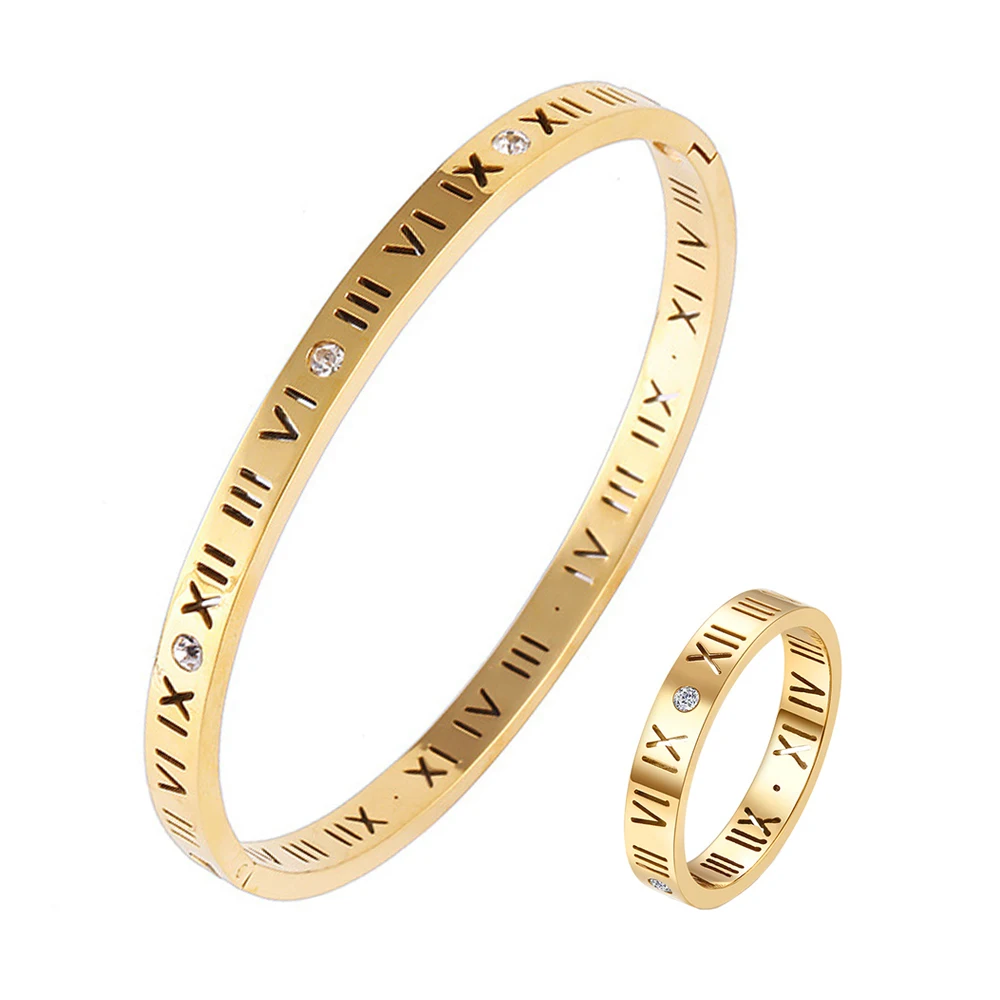Stainless Steel Roman Numeral Bracelet – Marie's Jewelry Store