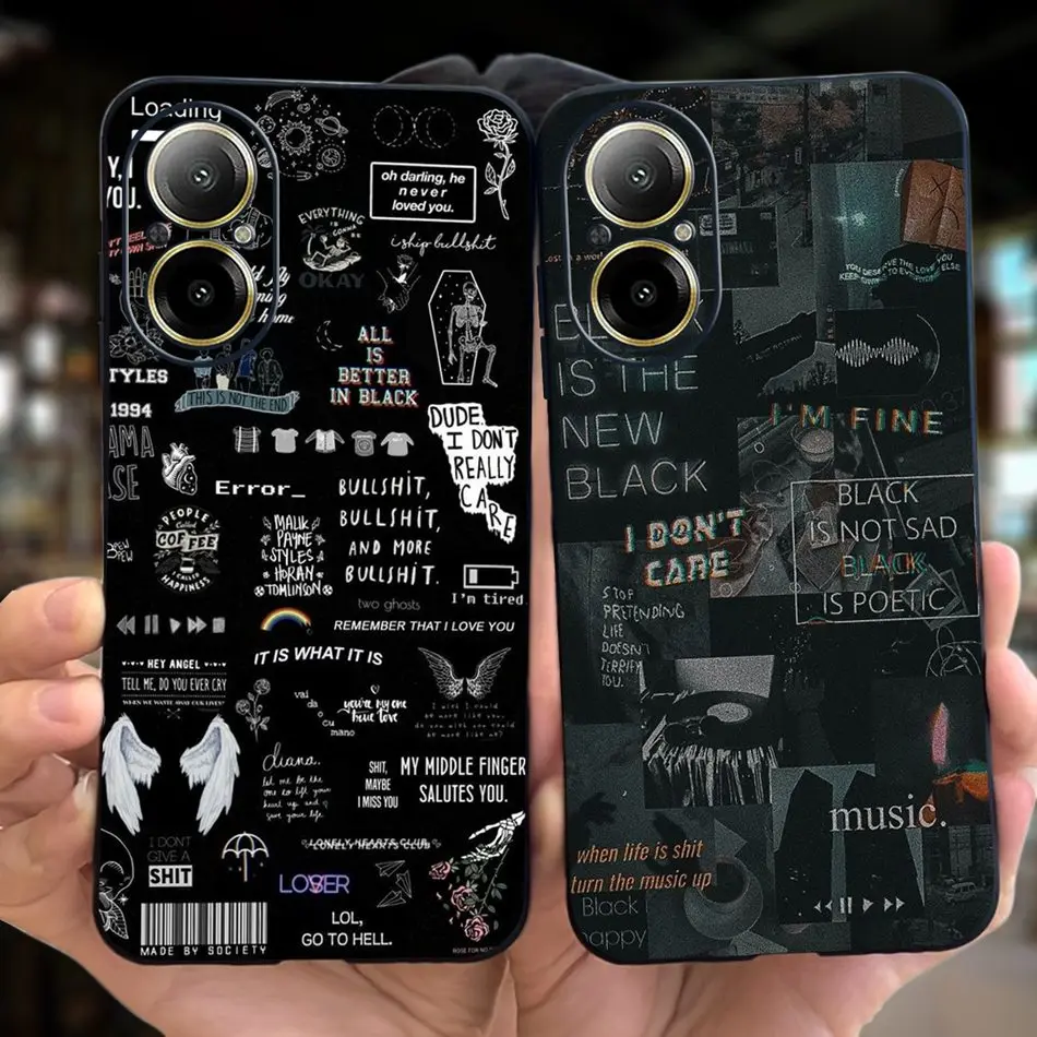 Fashion Moon Pattern Soft Silicone Protective Back Cover