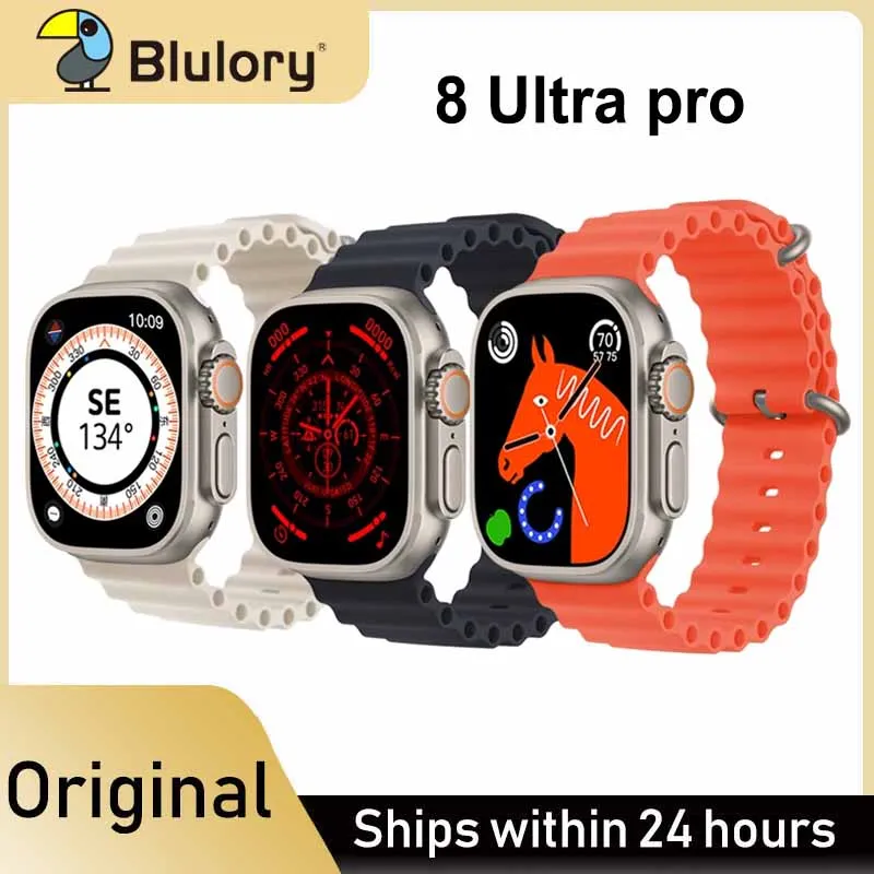 Blulory 8 Ultra Pro Smart Watch Nfc Men Women Bluetooth Compass Call