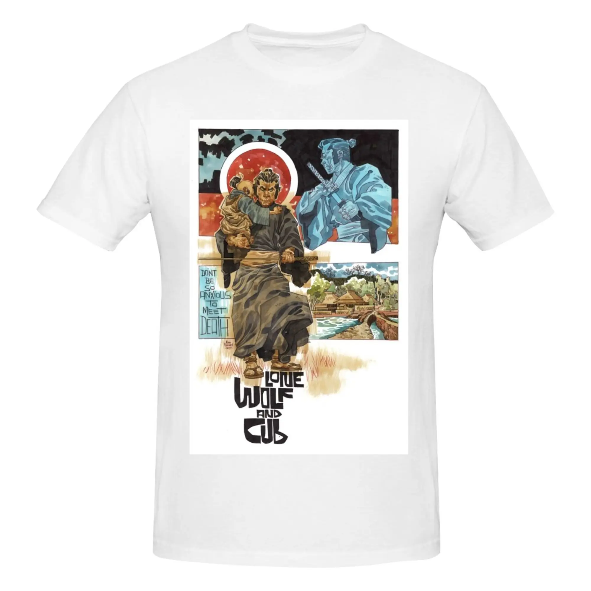 Maglietta Lone Wolf And Cub Vintage Y2K 2002 Dark Horse Comics Manga Giapponese Novel Mens Size 2Xl