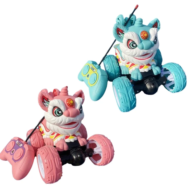 Children Model Car Remote Control Lion Dance Kids Toys Stunt Tipper Off-road Vehicle Children Best Birthday Gift Toys 1