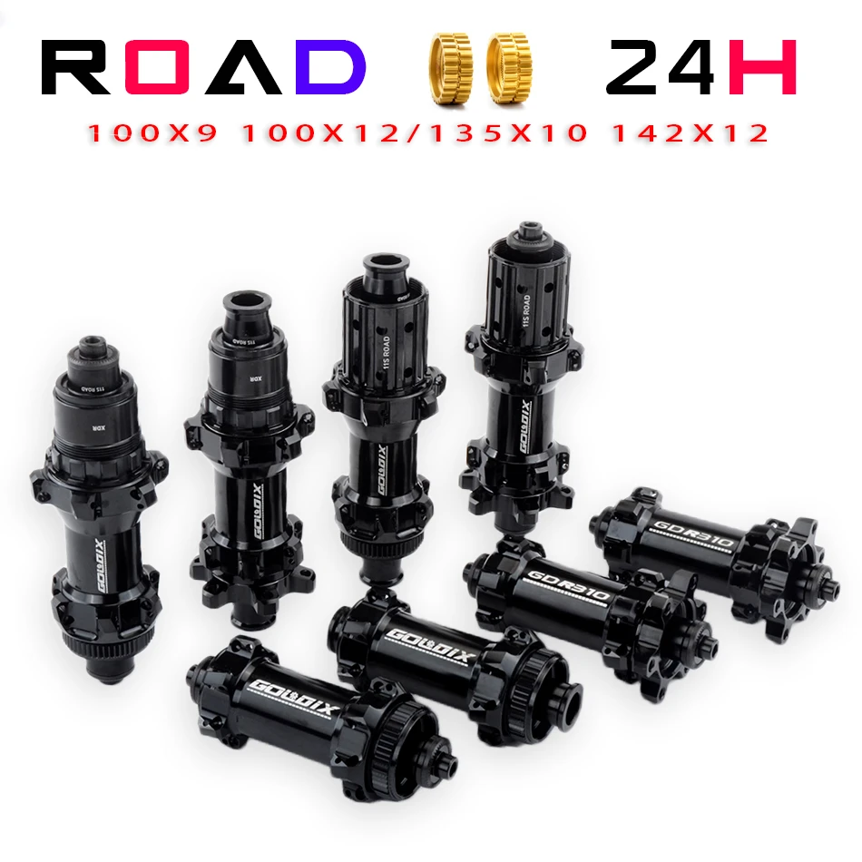 Road Bike Hub 24 Hole Thru Axle/quick Release Hg/xdr 135*10 142*12 36t