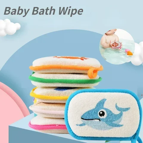 Cute Baby Bath Sponge  Children Toddlers Newborns Adults Cleaning Brush Towel Soft Inirritative Bath Foam Shower Sponge