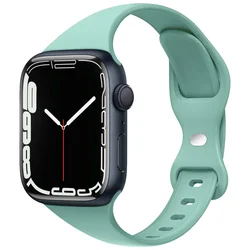 Slim Silicone Sport Strap for 49mm-45mm-44mm-42mm (Pine green 07)