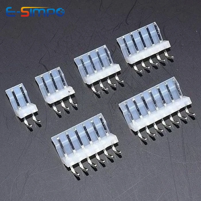 100pcs CH3.96 3.96mm CH3.96- 2/3/4/5/6/7/8/9/10/11/12Pin 하우징 암 직선 직각 수 핀 웨이퍼 커넥터