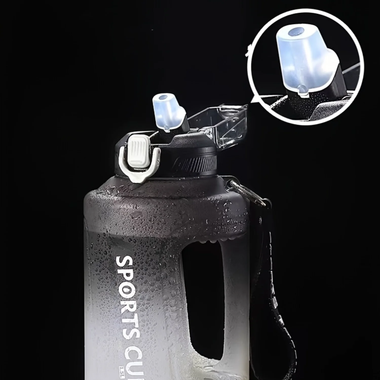 Hydrated & Look Stylish Gradient Color Sports Water Jug with Time Markers