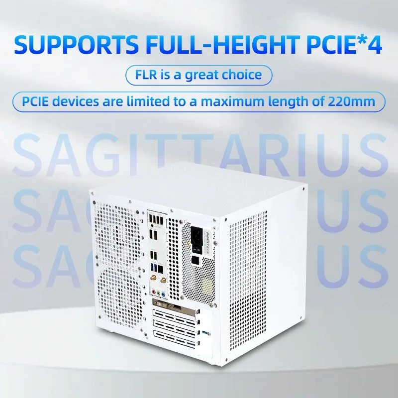 사지타리우스 8베이 NAS 섀시 툴리스 디자인 듀얼 챔버 MATX 케이스 백플레인 분리형 냉각 시스템 UNRAID AIO 8베이 NAS용