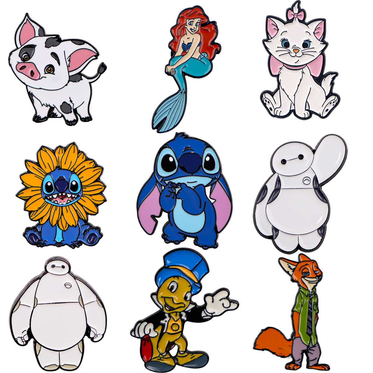 Mermaid Enamel Pins Kawaii Fox Cartoon Brooch Clothes Backpack Lapel Badges Fashion Jewelry Accessories For Kids Friends Gifts