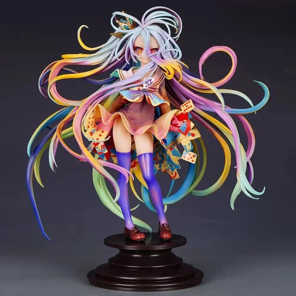 

28cm NO GAME NO LIFE Anime Figure Shiro PVC Action Figure Sora Figurine Collectible Model Toys Kid Gift