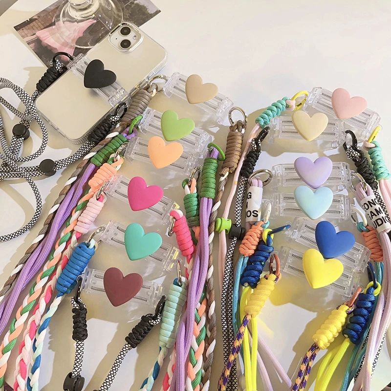 

Dopamine МОБИЛЬНЫЙ ТЕЛЕФОН Lanyard с красочным любовным задним клипсой Lanyard Мобильный телефон High-value мобильный телефон Accessories