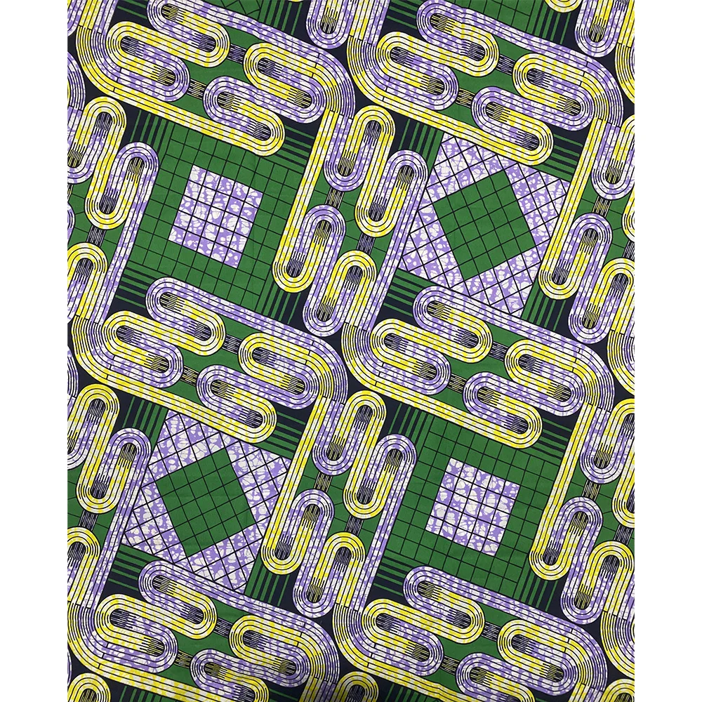 High Quality 6 yards African Ankara Printed Wax Fabric Handmade DIY Material Wax African Fabric Polyester