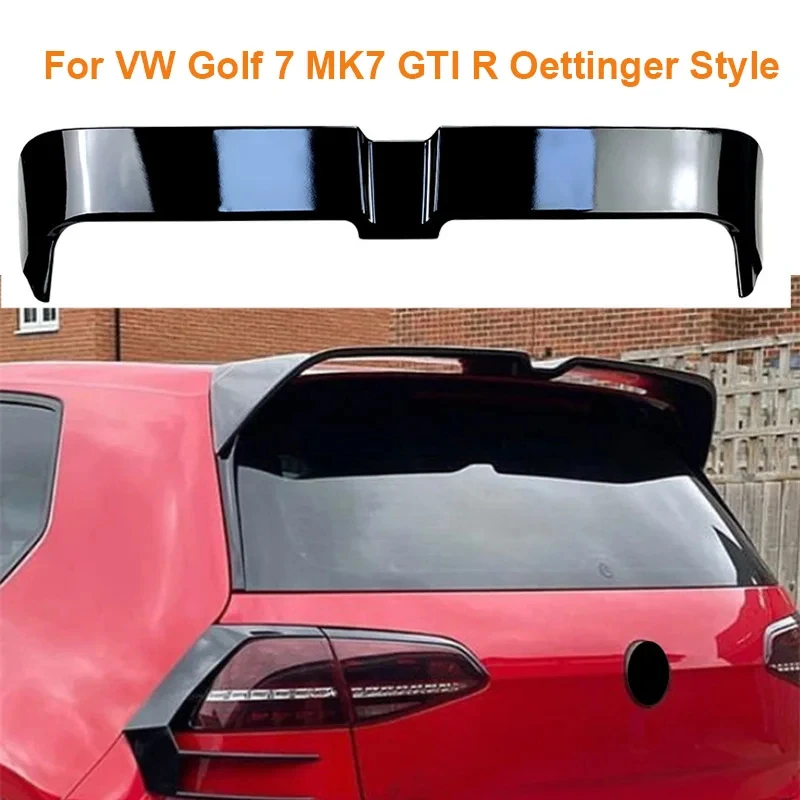 Ailes de spoilers de vent arrière de voiture, style d'aile de spoilers de toit de coffre arrière, adapté pour VW Golf 7, Bros7, GTI, R Oposteringer