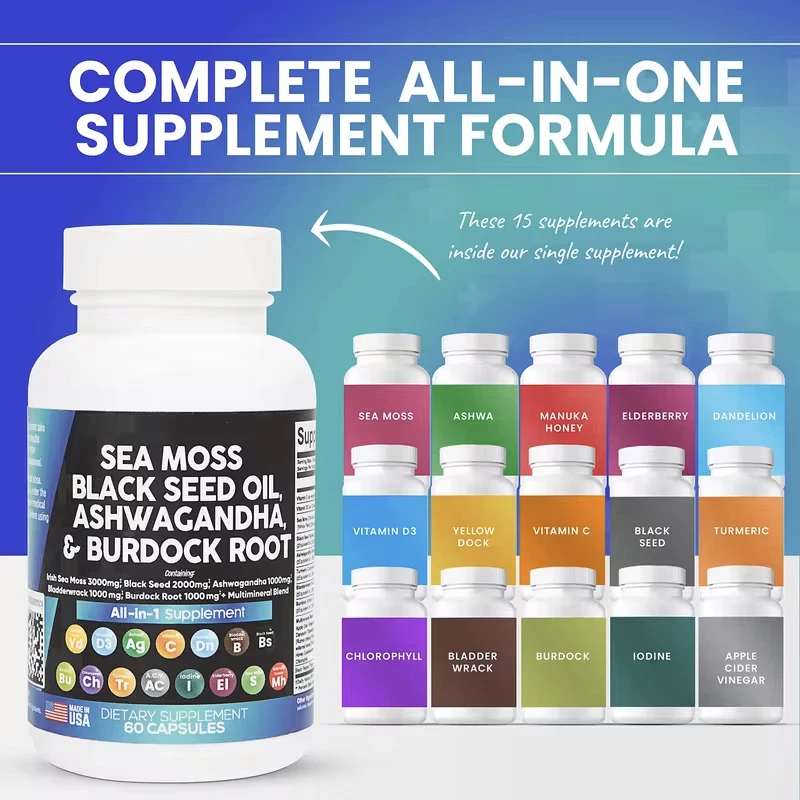 Pure Himalayan Shilajit Resin Capsules Formulated with 20% Fulvic Acid 10:1 Extract 10000 Mg Extra Strength