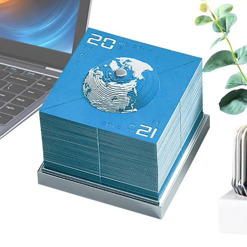 

Tear Away Calendar Sculpture DIY 3D Paper Sculpture Calendar Art Earth Calendar Globe Calendar Ornament Creative Paper Sculpture