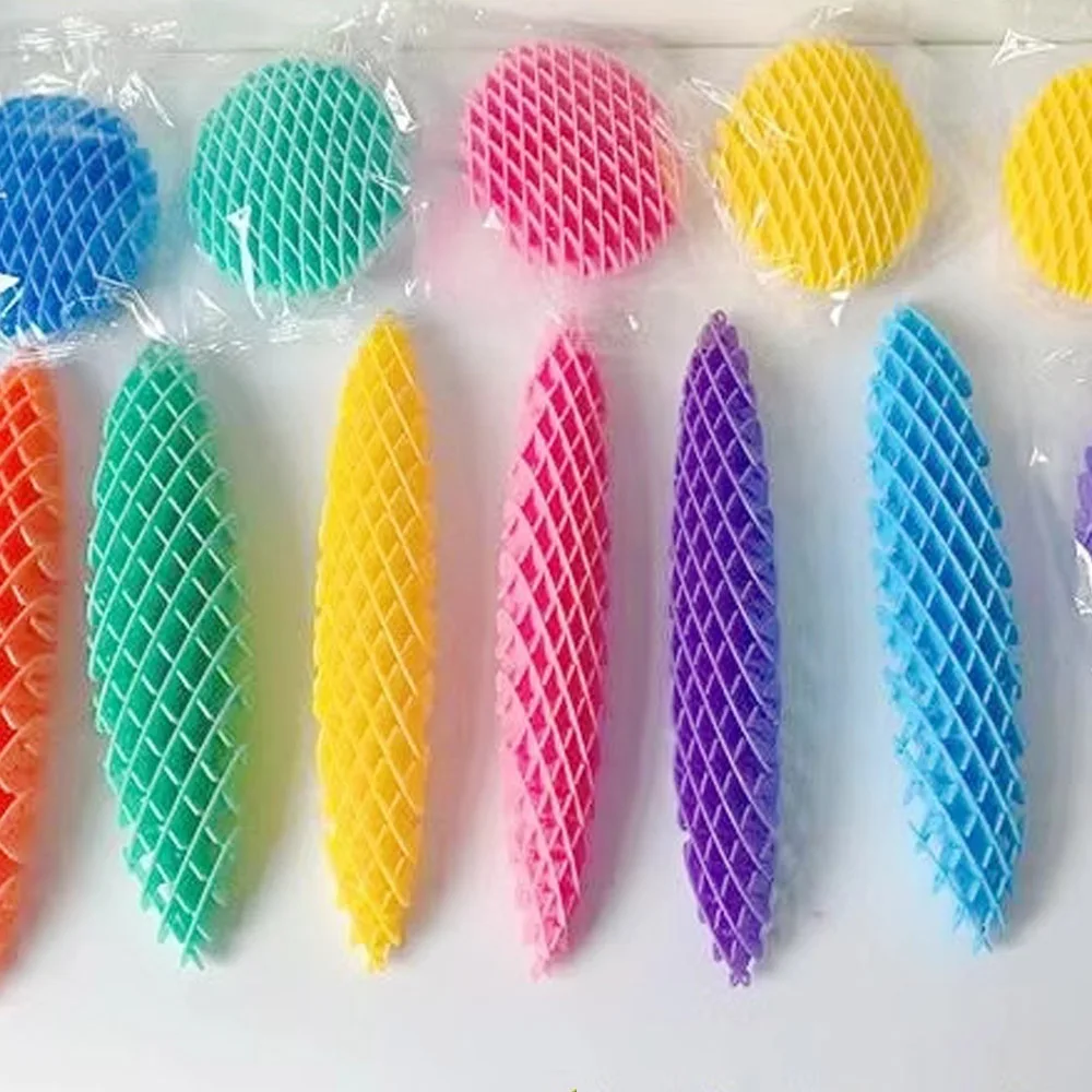 Fidget Worm Novel Toys Six Sided Small Worm Decompression Artifact Stress Relief Weird Worms Fidget Toy Kids Hand Relief Toy sensory fidget toy anti stress toy fidget toy finger sensory toy