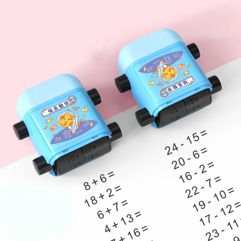 

Creative 2 In1 Math Practice Stamp Digital Teaching Digital Roller Children Stamp Classic Within 100 Teaching Practice Questions