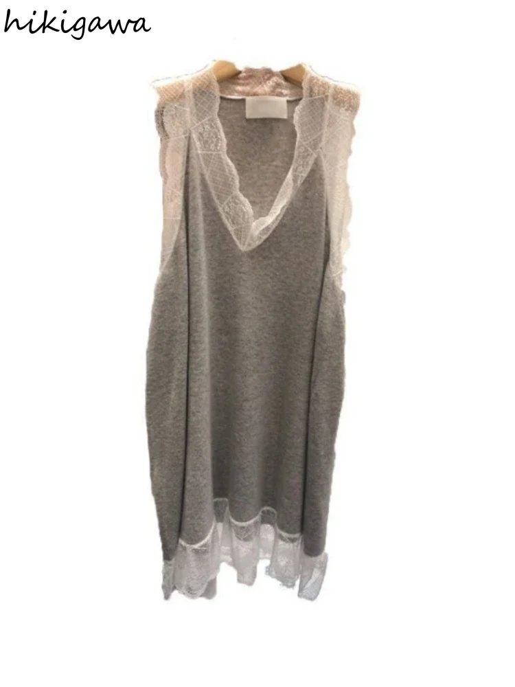 Canotta Donna Y2K In Maglia A Coste Con Scollo A V E Bottoni - Nero, Taglie S/M/L